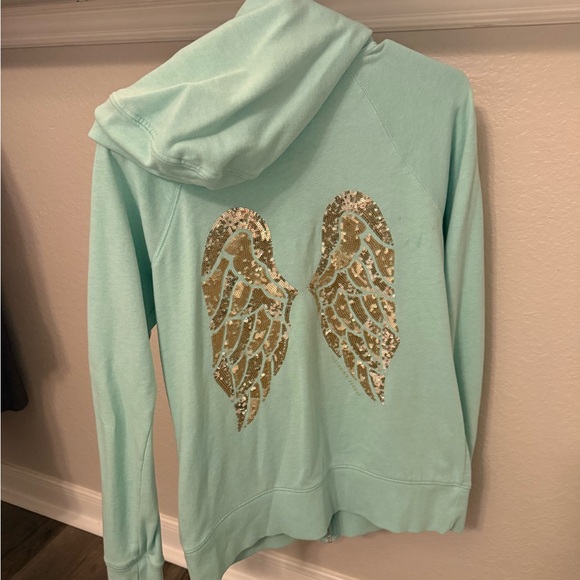 Victoria's Secret Mint Green Zip-Up Jacket - Picture 2 of 4